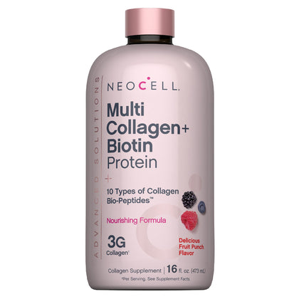 NeoCell Multi Collagen Peptides 16 fl oz bouteille vue de face