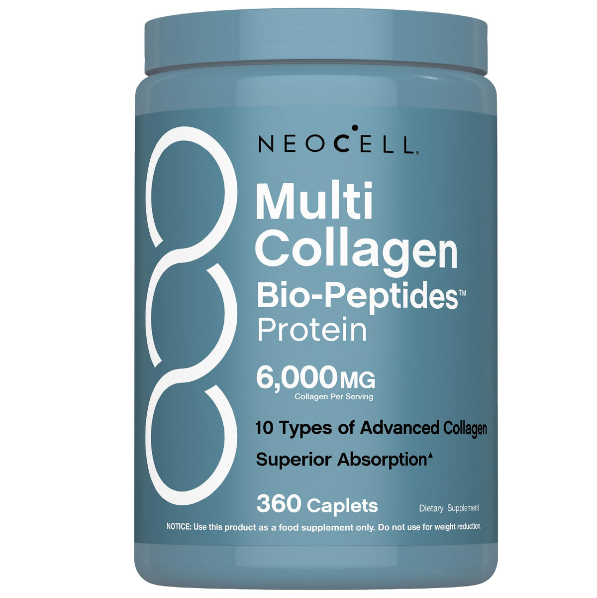 NeoCell Multi Collagen Peptides 360 comprimés vue de face