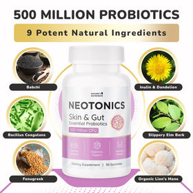 Neotonics Gummies Probiotiques, gummy sur fond blanc