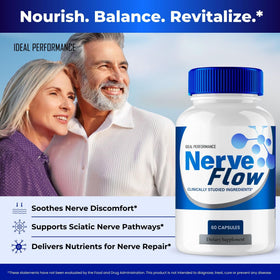 Nerve Flow Compléments Alimentaires IDEAL PERFORMANCE arrière de la boîte