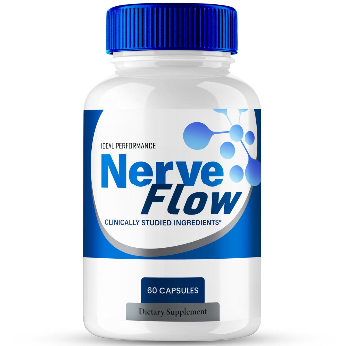 Nerve Flow d'IDEAL PERFORMANCE, vue avant de l'emballage 60 capsules