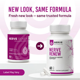 NERVE RENEW Complément Alimentaire 300mg Acide Alpha-Lipoïque capsules en main