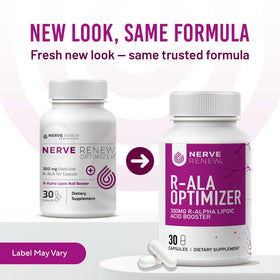 NERVE RENEW Optimizer étiquette détaillant les ingrédients