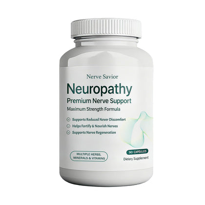 Nerve Savior 600mg Acide Alpha-Lipoïque 90 Capsules vue de face