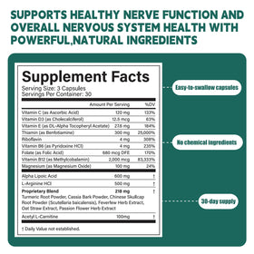 Nerve Savior 600mg Acide Alpha-Lipoïque capsules ouvertes