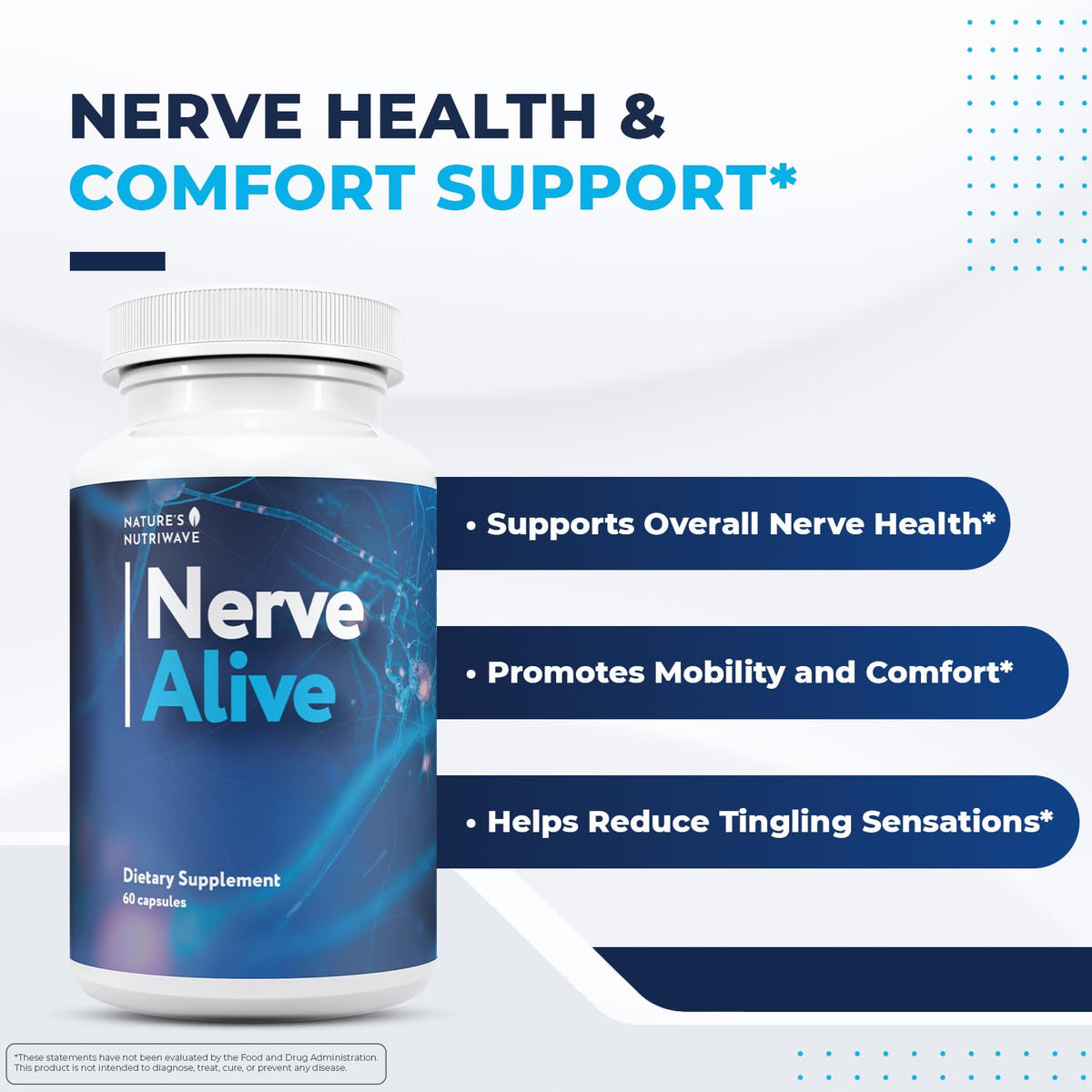 NerveAlive capsules de Passiflore et Racine de Guimauve, vue de dessus