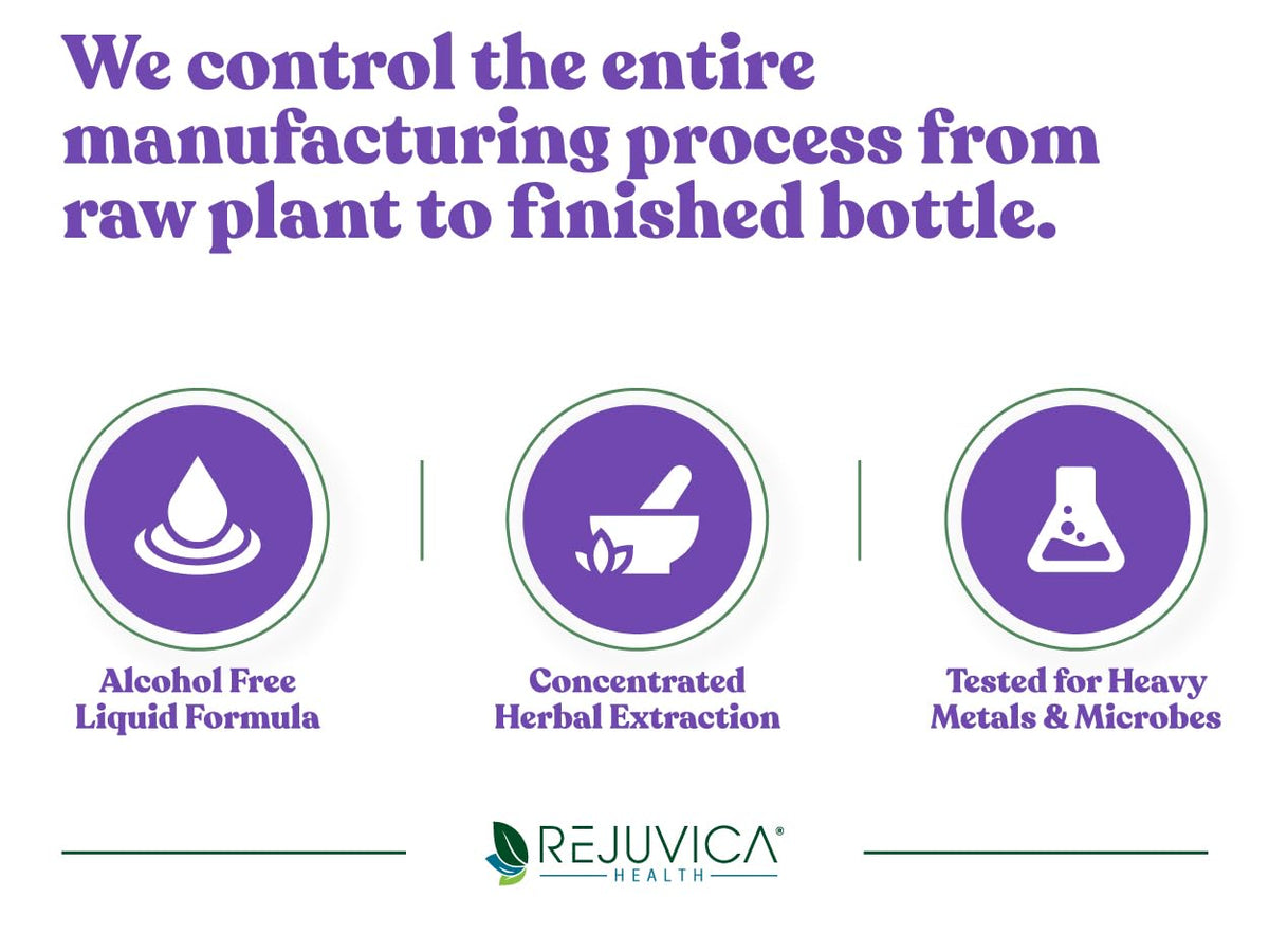 Nervestra de Rejuvica Health flacon ouvert avec une cuillère doseuse