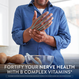 Nervive Nerve Health 60 comprimés, vue arrière avec ingrédients
