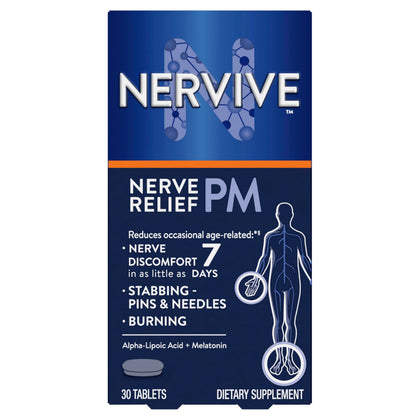 Nervive Nerve Relief PM boîte de 30 comprimés vue avant