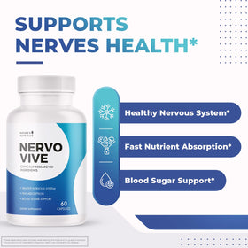 Nervovive capsules vue de côté avec informations nutritionnelles