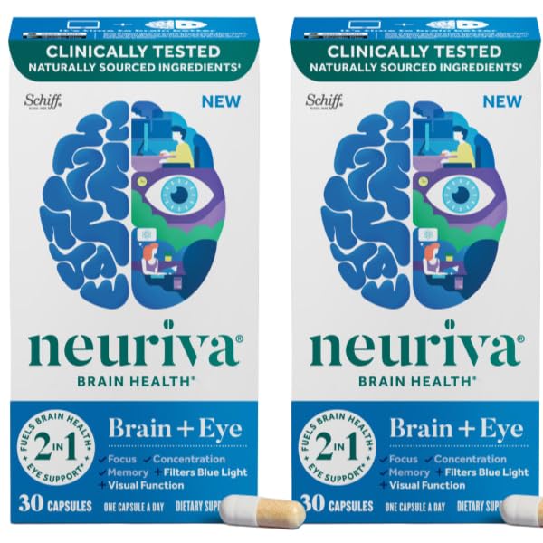 NEURIVA Complément Alimentaire Cerveau & Yeux 30 Capsules, vue avant