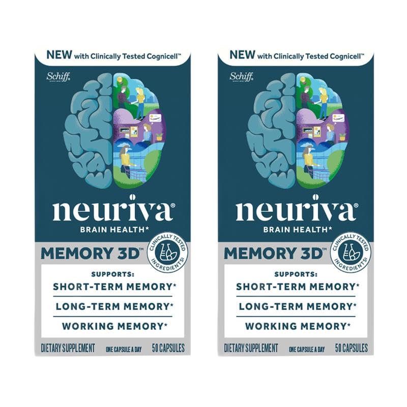 NEURIVA Complément Alimentaire Mémoire 50 Capsules vue de face