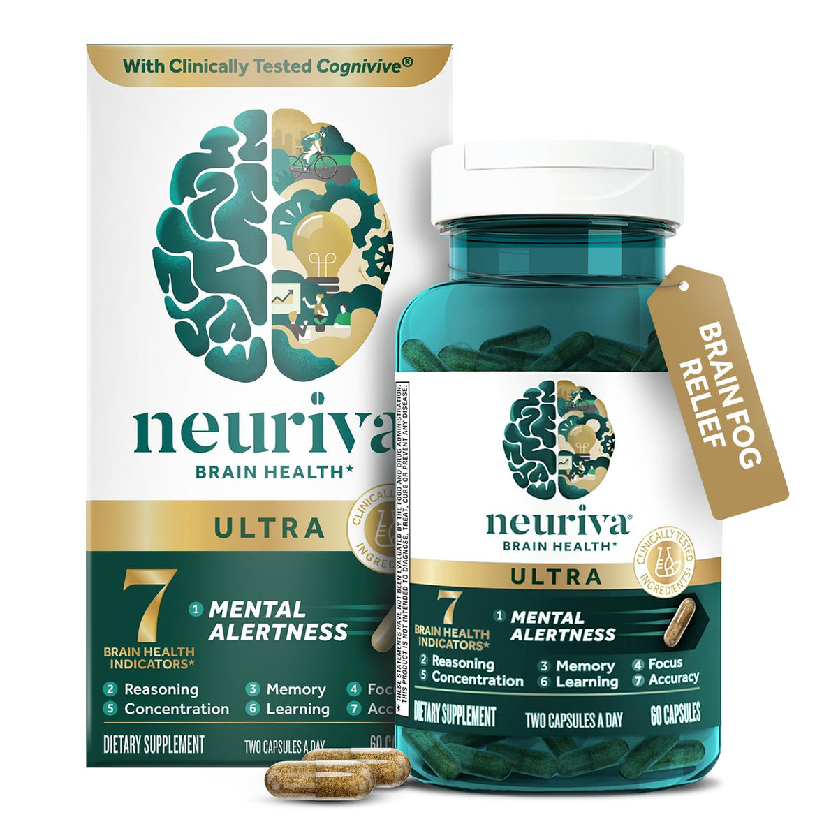 NEURIVA Ultra Compléments Alimentaires - vue avant de l'emballage