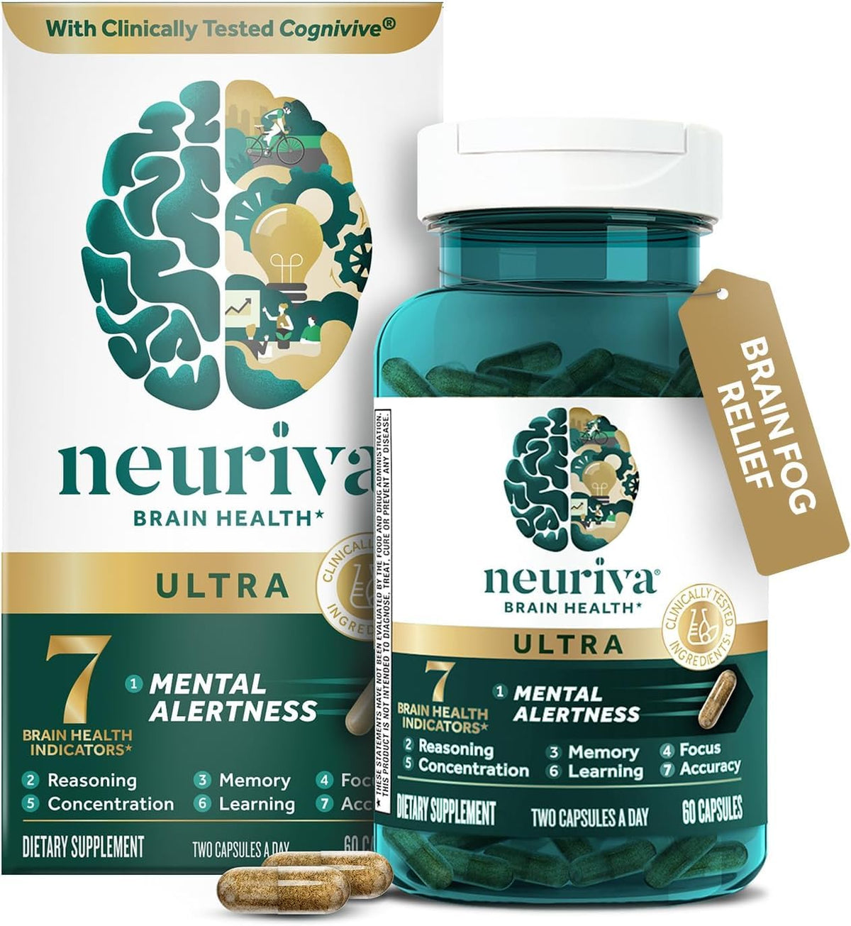 NEURIVA Ultra étiquette avec ingrédients et dosage