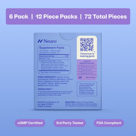 Neuro Meltaway Mints Extra Fortes emballage avec informations nutritionnelles