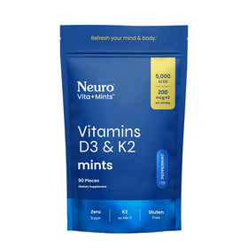 Neuro Mints D3 K2 Menthe boîte de 90 unités vue de face