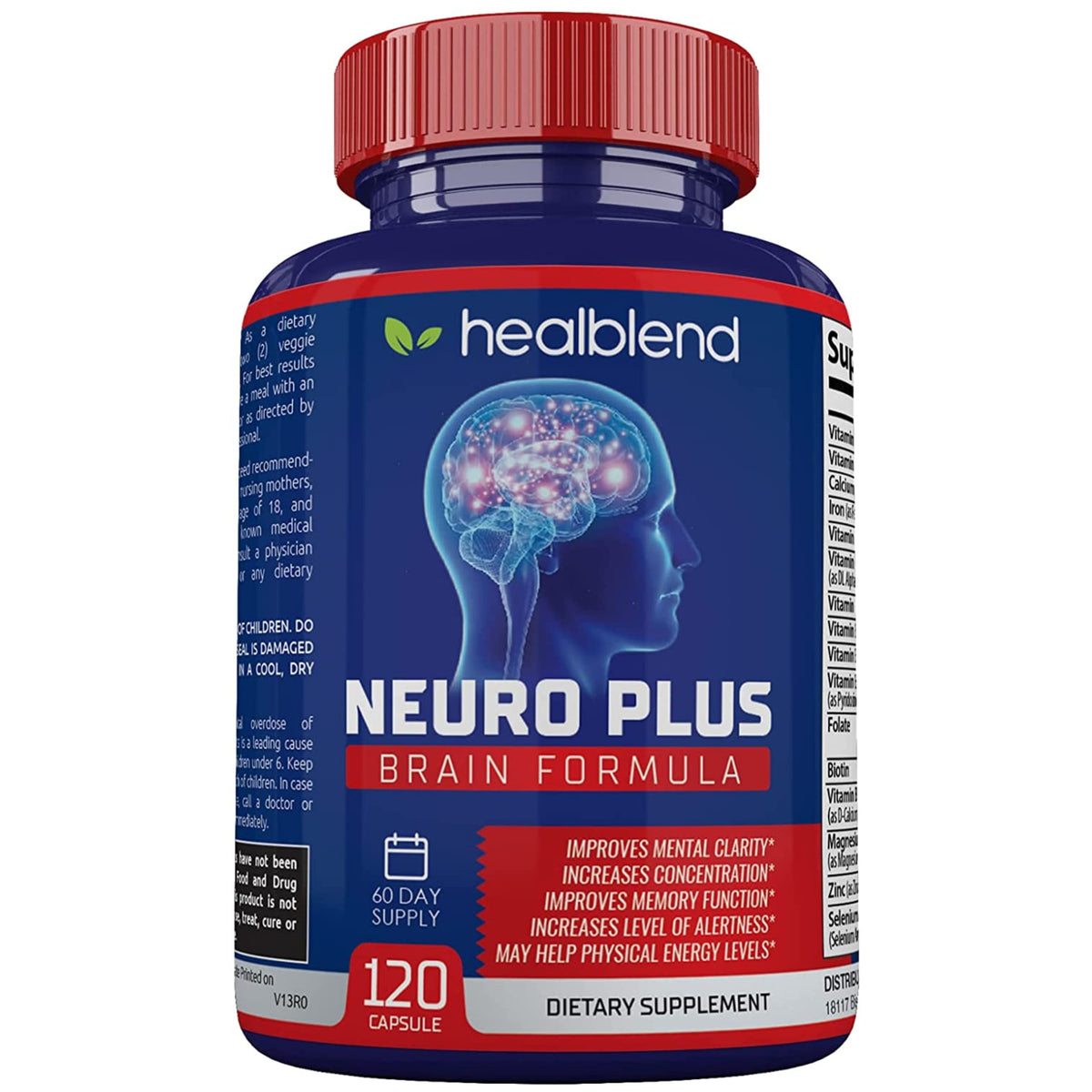 Neuro Plus healblend 120 capsules vue avant du flacon