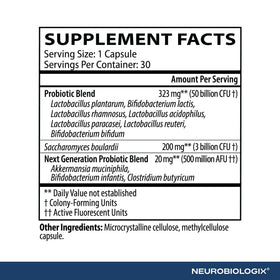 Neurobiologix Biotic 50 capsules ouvertes