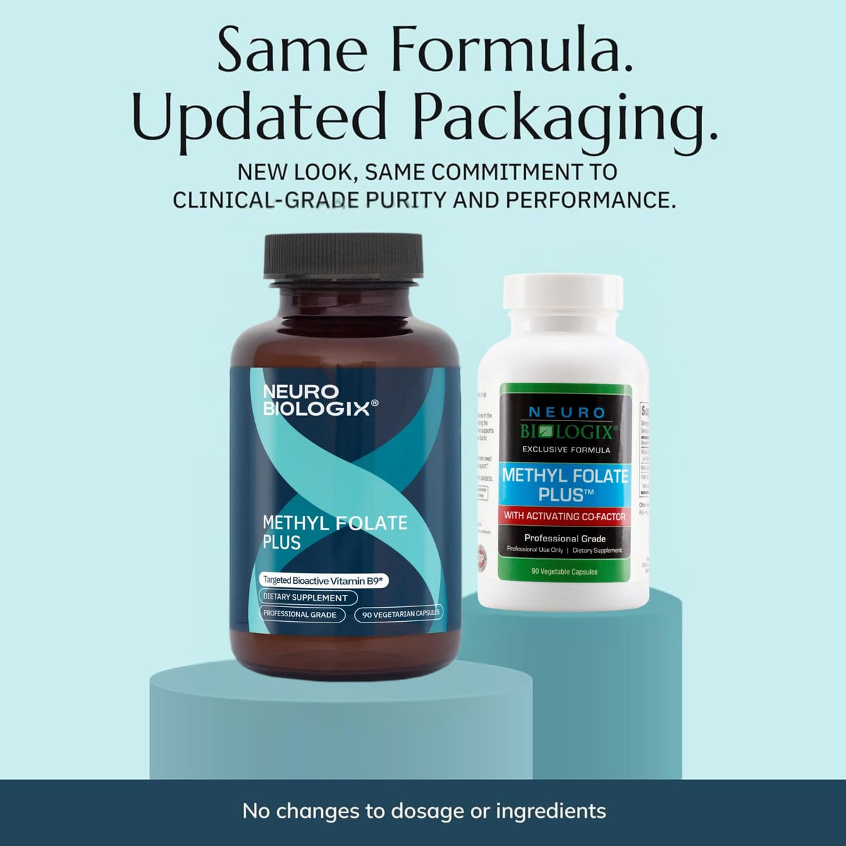 Neurobiologix Methyl Folate Plus 90 Capsules vue arrière
