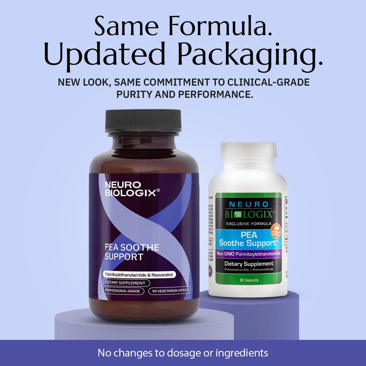 Neurobiologix Pea Soothe Support étiquette avec ingrédients