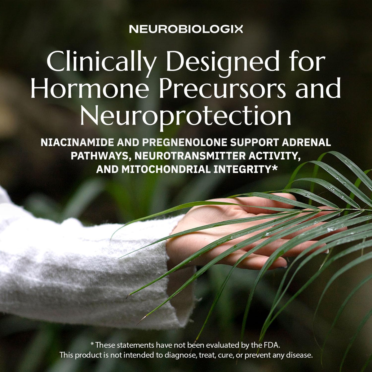 Neurobiologix Pregnenolone Plus capsules à côté d'un verre d'eau