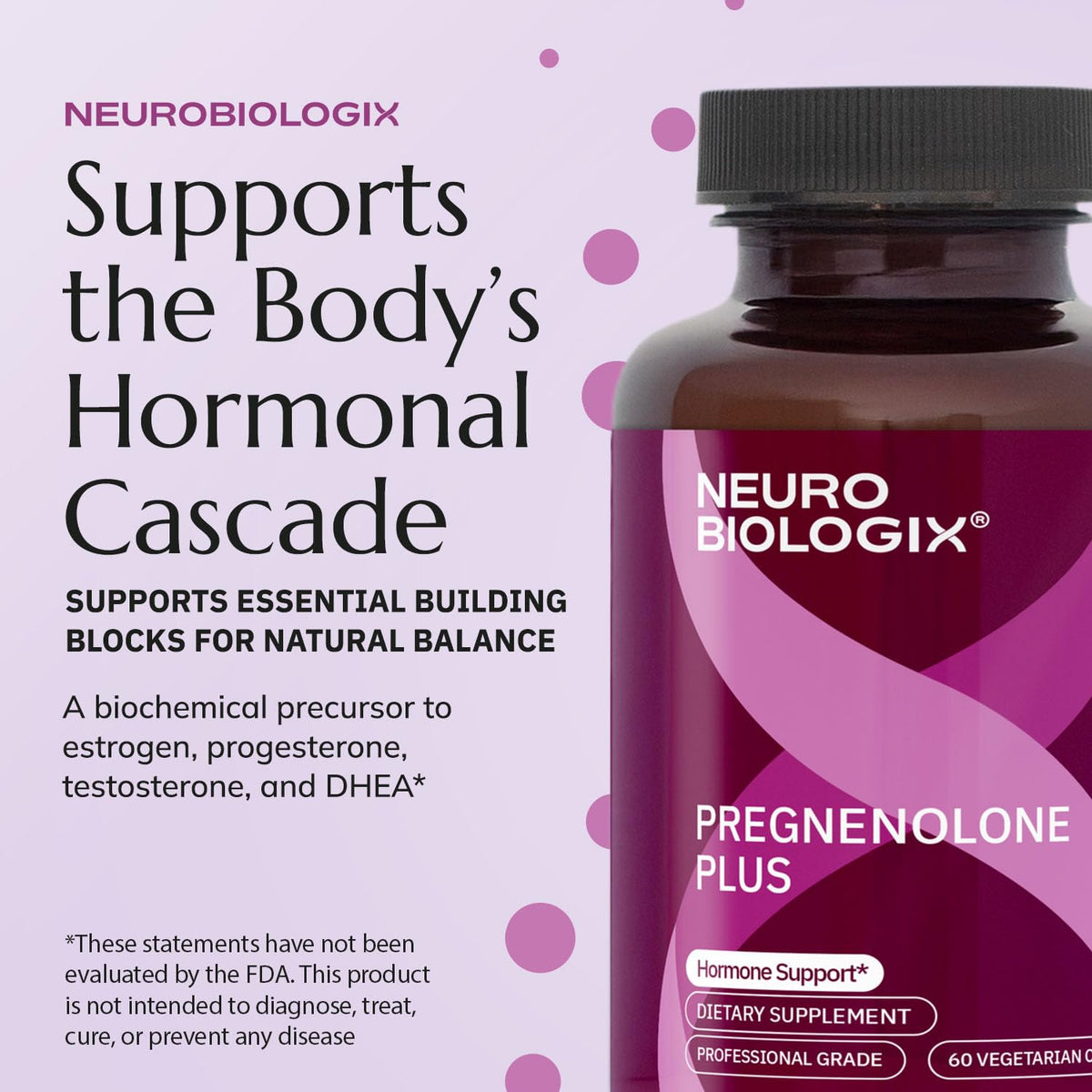 Neurobiologix Pregnenolone Plus capsules ouvertes montrant leur taille