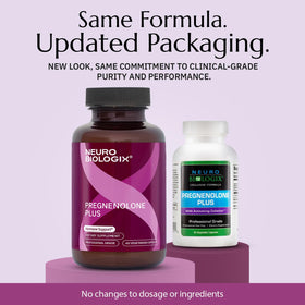 Neurobiologix Pregnenolone Plus emballage avec informations nutritionnelles