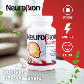 Neurobion 60 Caps côté de la boîte montrant les spécifications