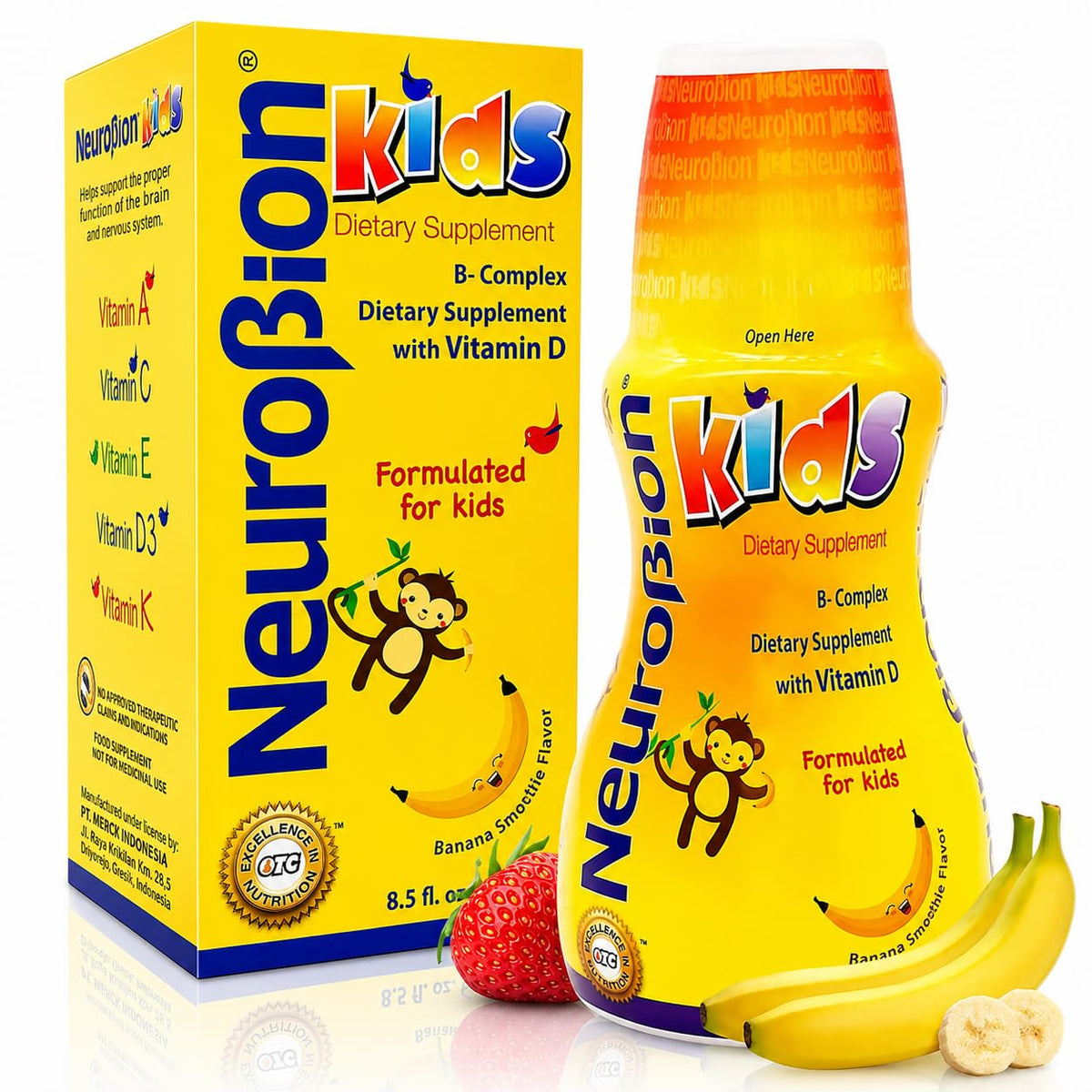 Neurobion B Complex Liquide 236 ml vue avant avec étiquette