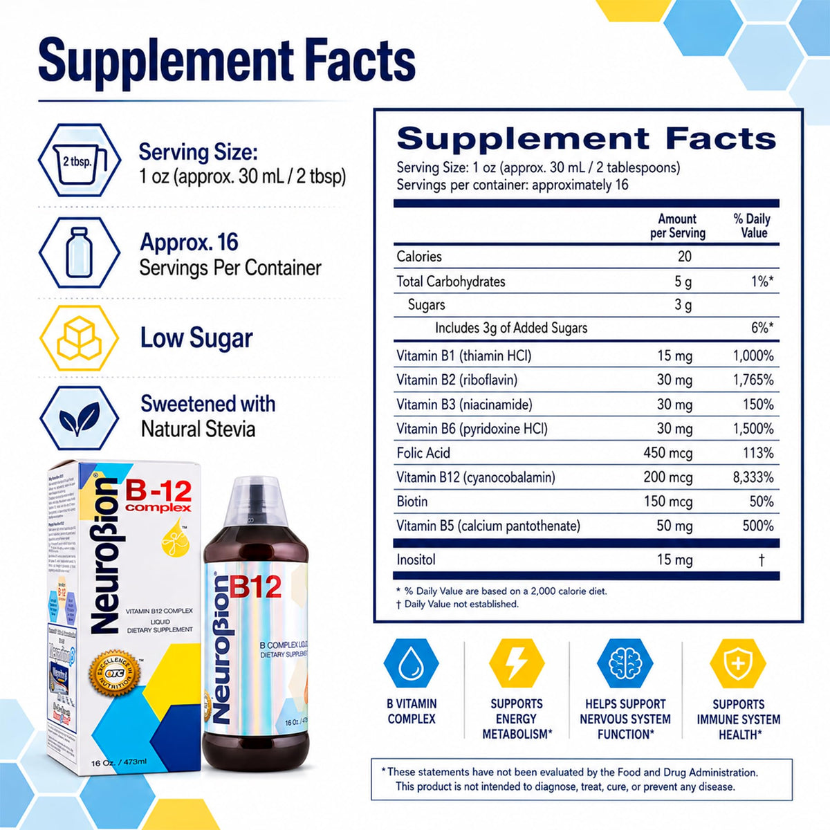 Neurobion B12 Complex 473 ml avec une cuillère doseuse
