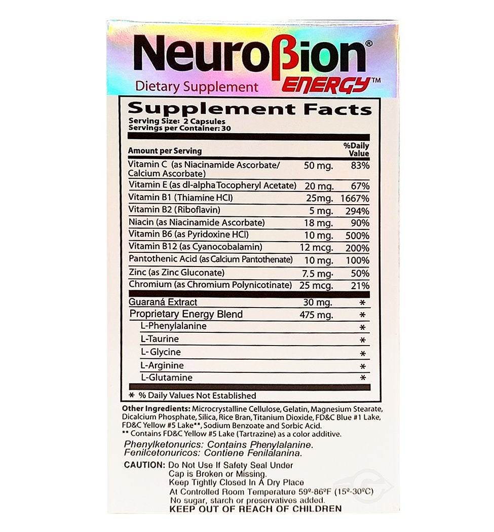 Neurobion capsule B1 B6 B12 vue de près