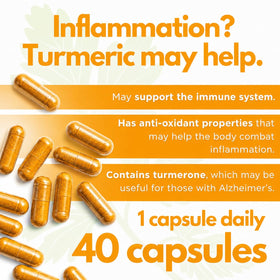 Neurobion Curcuma 650 mg, capsules ouvertes montrant la poudre