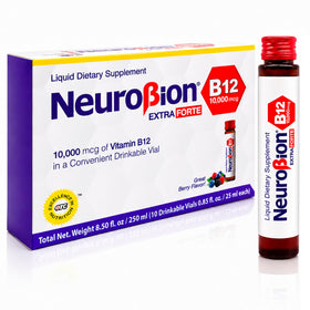Neurobion Extra Forte B12 10 000 mcg ampoules liquides vue de face
