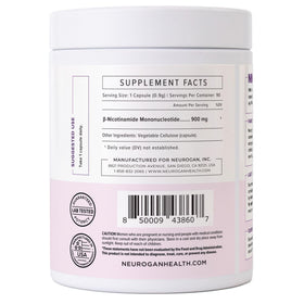 Neurogan Beta NMN 900 mg gélule ouverte montrant le contenu