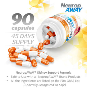 NeuropAWAY Formule de Soutien Rénal capsules sur table