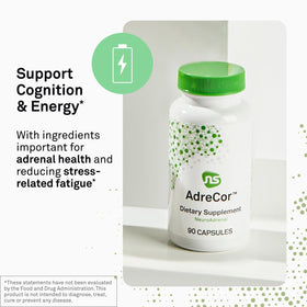 NeuroScience AdreCor complément alimentaire 180 capsules côté