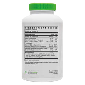 NeuroScience AdreCor complément alimentaire 180 capsules vue arrière
