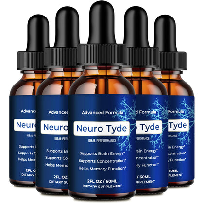 NeuroTyde Drops IDEAL PERFORMANCE pack de 5 flacons de 136g