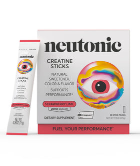 Neutonic créatine monohydrate sachets saveur fraise-lime vue de face