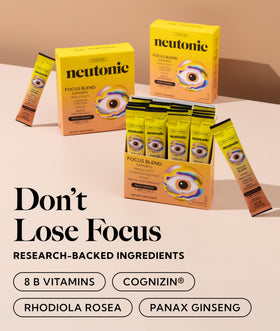 Neutonic Mélange Nootropique Pêche Mangue - boîte de 16 sachets