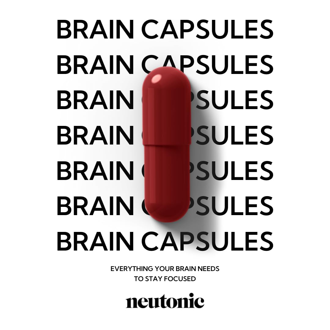 Neutonic Nootropic capsules sur une surface blanche