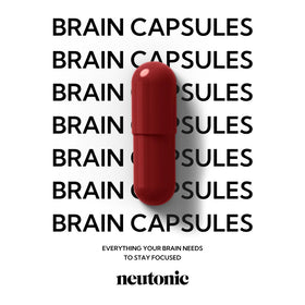 Neutonic Nootropic capsules sur une surface blanche