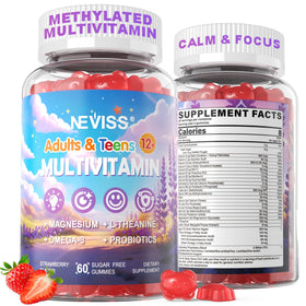 NEVISS gummies multivitamines pour adolescents 60 pièces, vue de face