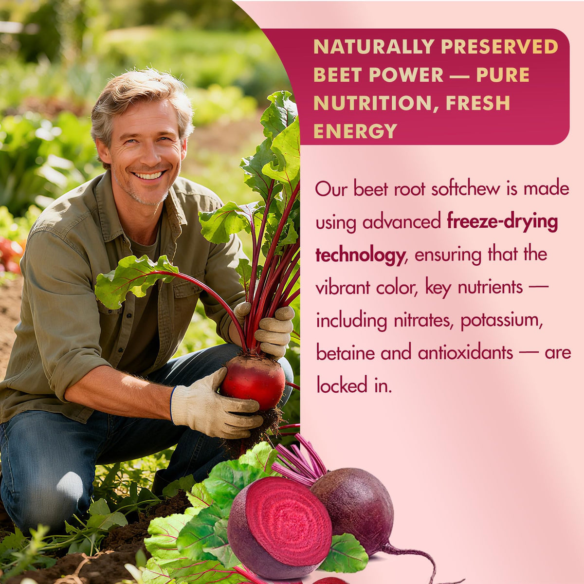 NEVISS Super Beet Chews 1500mg gummies with ingredients