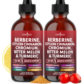 NEW AGE Complément Alimentaire Berbérine avec Cannelle de Ceylan 120 ml vue avant
