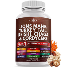NEW AGE Complément Alimentaire Champignon 3000mg 20 en 1 boîte avant