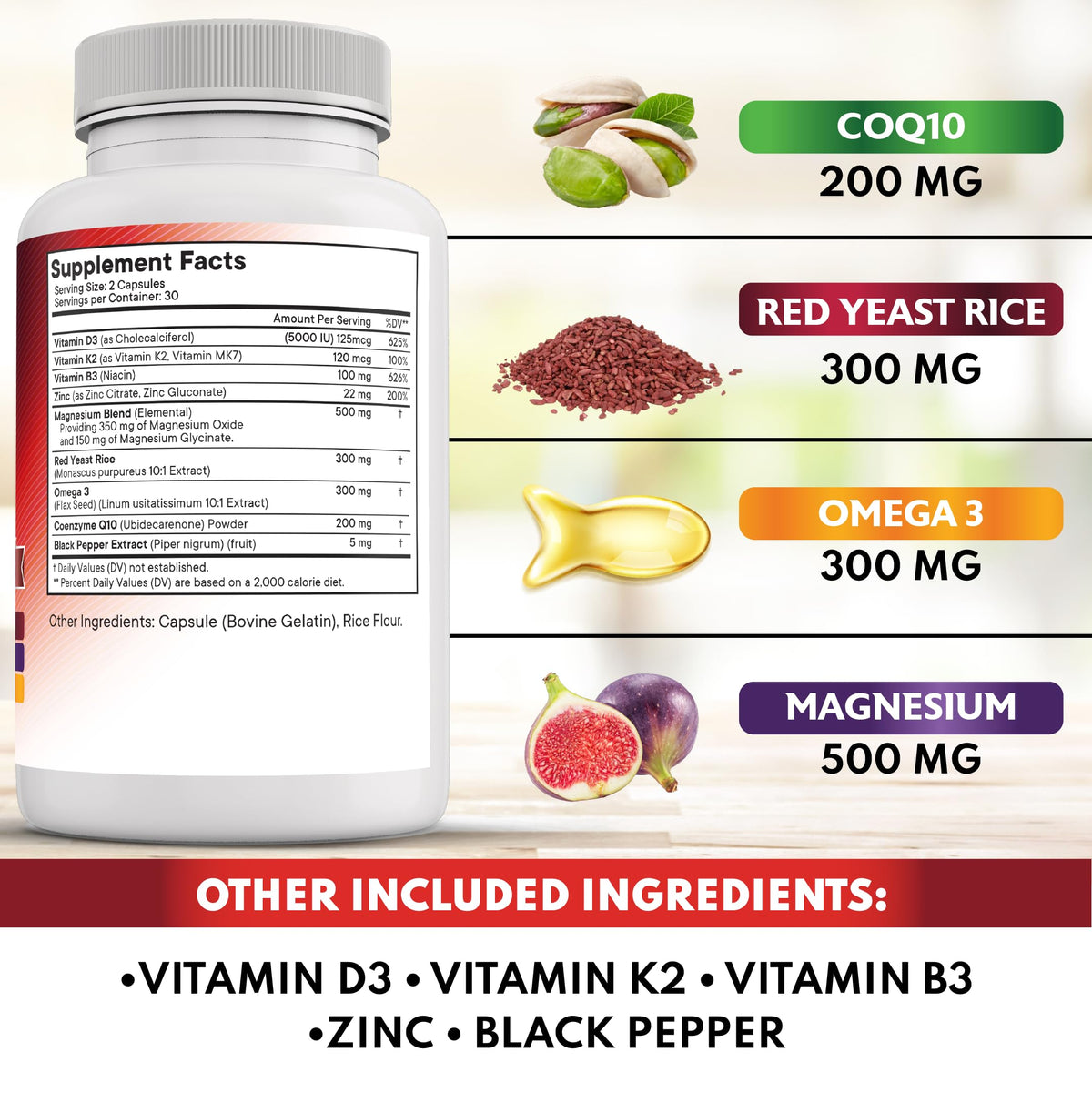 NEW AGE Complément Alimentaire CoQ10 200mg - arrière