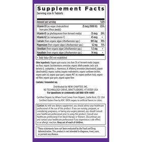 New Chapter Calcium Bioactif 240 Tiny Tabs dans une main
