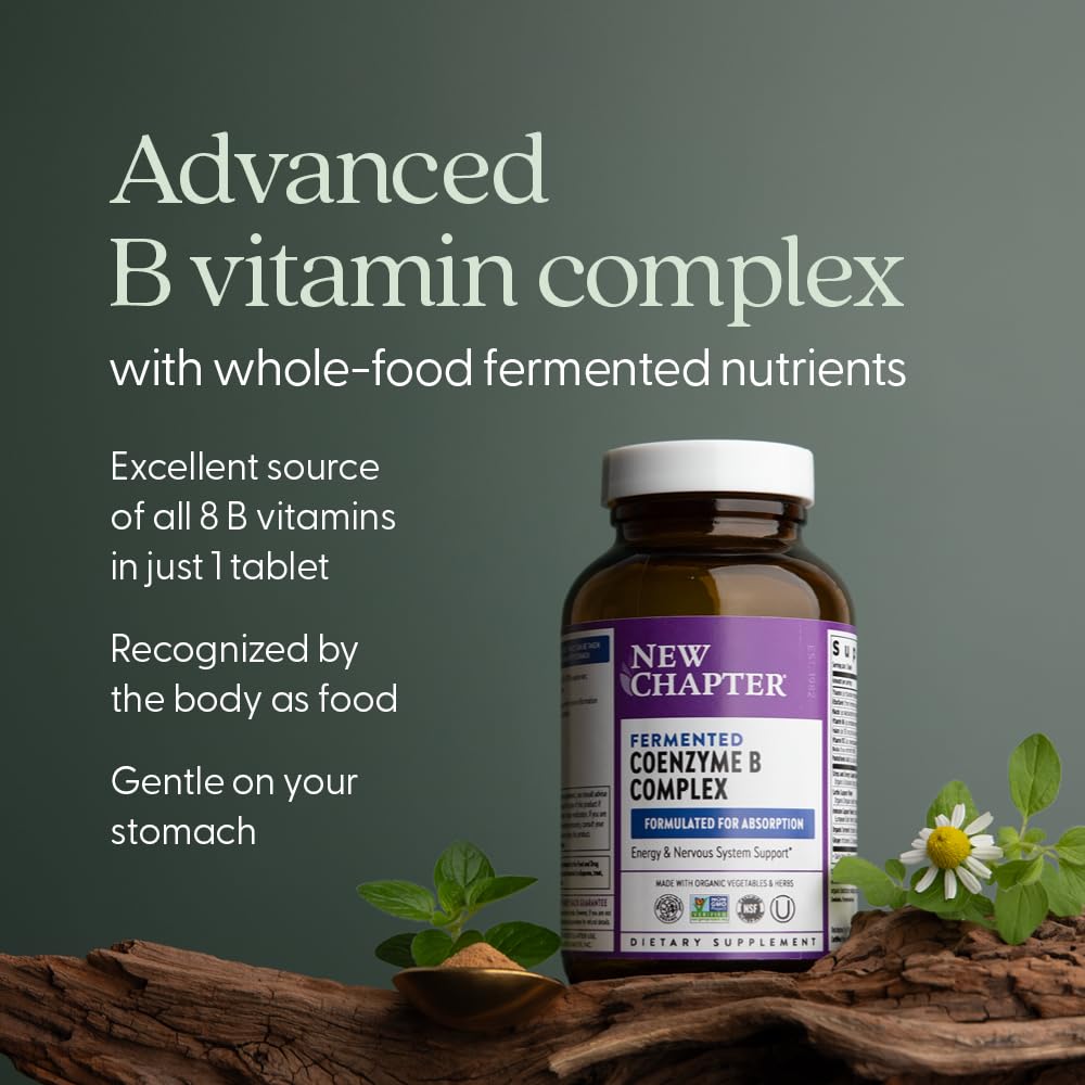 New Chapter Coenzyme B Complex, capsules à l'intérieur du flacon