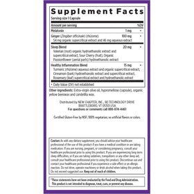 New Chapter Complément Alimentaire Sommeil 30 Capsules - étiquette